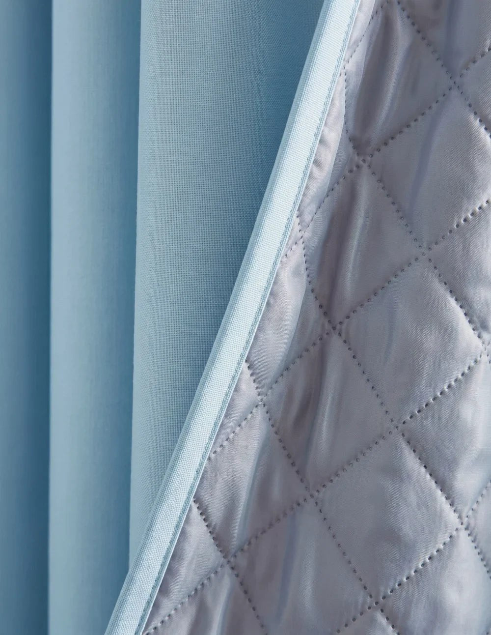 Rideau Occultant Thermique et Phonique - Bleu pastel